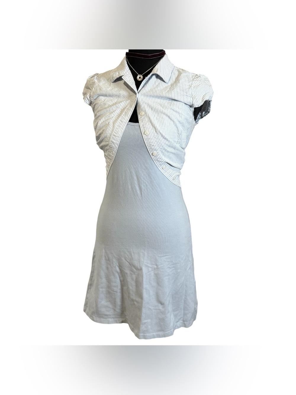 Brandy Melville light blue mini bodycon dress great for layering